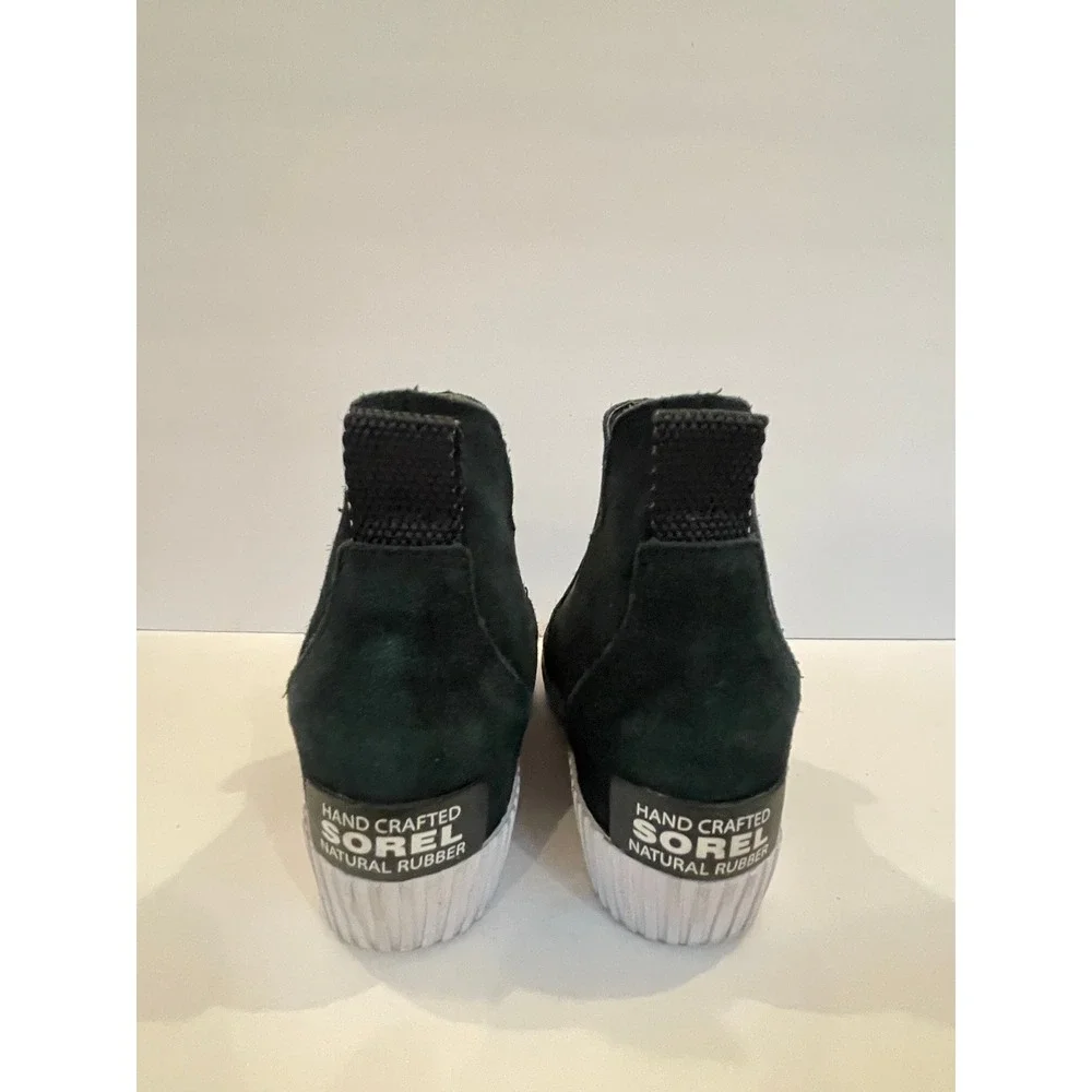 Sorel Out N‎ About III Wedge Black Suede Waterproof Ankle Boots Womens 8